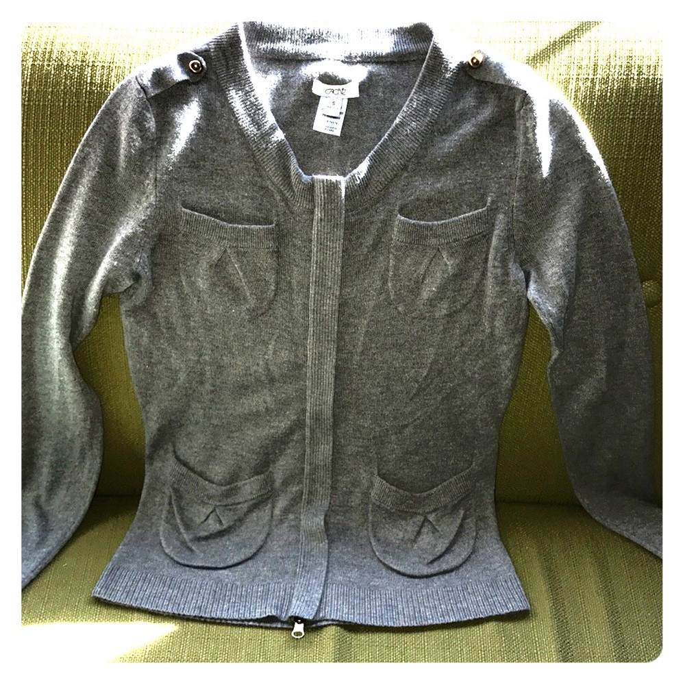 Zip down sweater